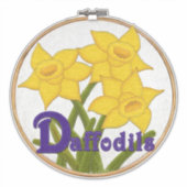 D is voor Daffodils Felt Kijk Flowers Sticker (Voorkant)