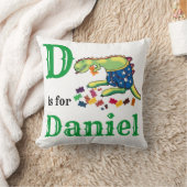 D is voor Daniel babyjongen Kussen (Deken)