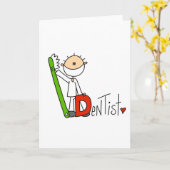D is voor Dentist Kaart (Gele Bloem)