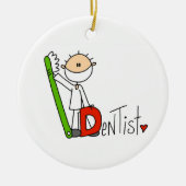 D is voor Dentist Keramisch Ornament (Voorkant)