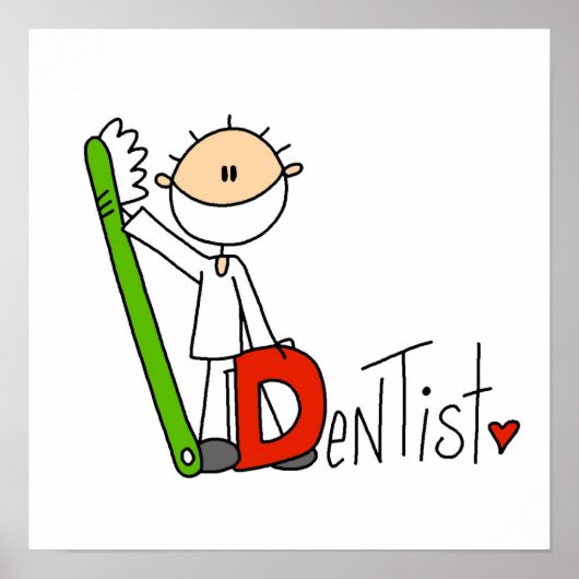 D is voor Dentist Poster (Voorkant)
