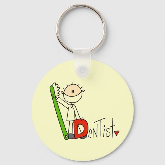 D is voor Dentist Sleutelhanger (Voorkant)