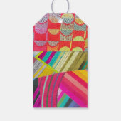 D is voor diagonalen en curven collage cadeaulabel (Achterkant)
