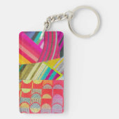 D is voor diagonalen en curven collage sleutelhanger (achterkant)