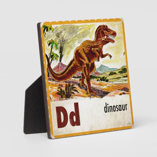 D is voor Dinosaur Fotoplaat (Voorkant)