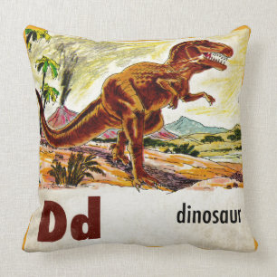D is voor Dinosaur Kussen