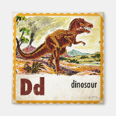 D is voor Dinosaur Magneet (Voorkant)