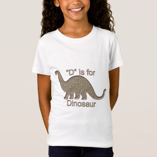 D is voor Dinosaur T-shirt (Voorkant)