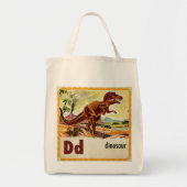 D is voor Dinosaur Tote Bag (Voorkant)