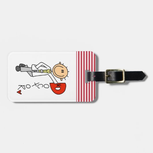 D is voor Doctor Bagagelabel (Voorkant horizontaal)