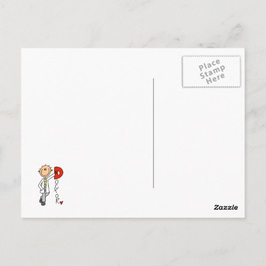 D is voor Doctor Briefkaart (Achterkant)