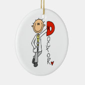 D is voor Doctor Keramisch Ornament (Rechts)