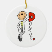 D is voor Doctor Keramisch Ornament (Voorkant)