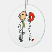 D is voor Doctor Keramisch Ornament (Links)