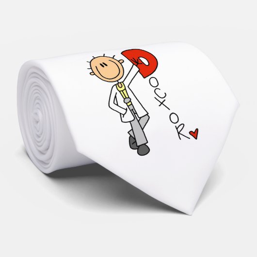 D is voor Doctor Stropdas (Opgerold)