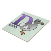 D is voor Dodo Tegeltje (Zijkant)
