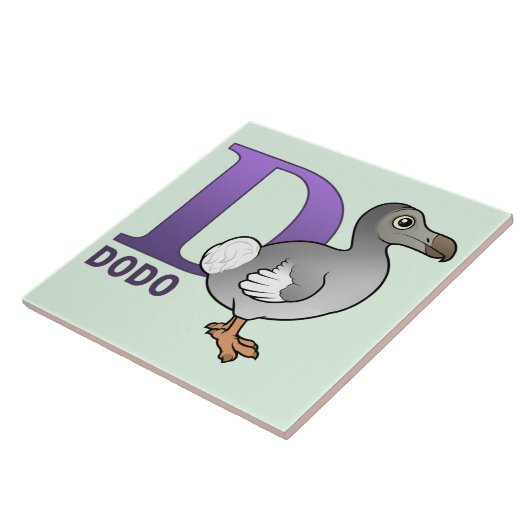 D is voor Dodo Tegeltje (Zijkant)