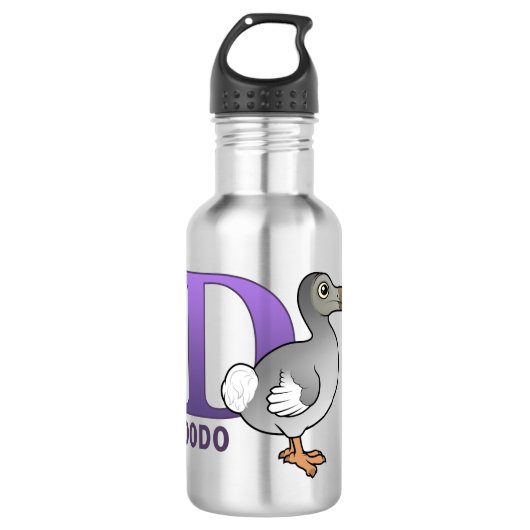 D is voor Dodo Waterfles (Voorkant)