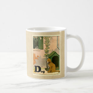 D is voor Dog - Golden Retriever en Terrier Koffiemok