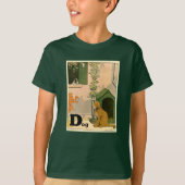 D is voor Dog - Golden Retriever en Terrier T-shirt (Voorkant)