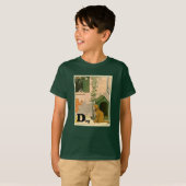 D is voor Dog - Golden Retriever en Terrier T-shirt (Voorkant volledig)