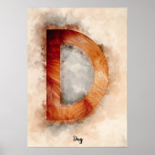 D is voor Dog Poster (Voorkant)