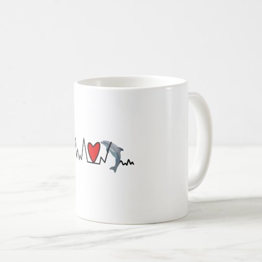 D is voor Dolphin Koffiemok (Voorkant rechts)