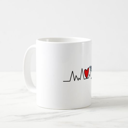 D is voor Dolphin Koffiemok (Voorkant links)