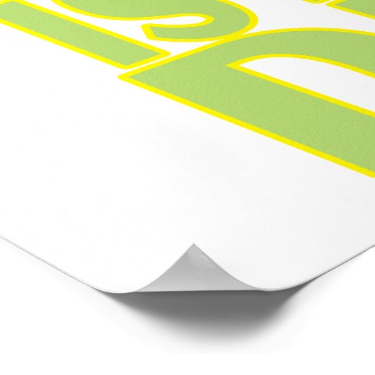 D is voor drakenletter abc cartoon poster (Hoek)