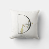 D is voor Duck en Daffodil Kussen (Voorkant)
