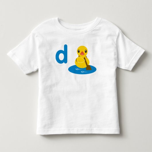 D is voor Duck Kinder Shirts (Voorkant)