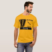 D is voor duiken t-shirt (Voorkant volledig)
