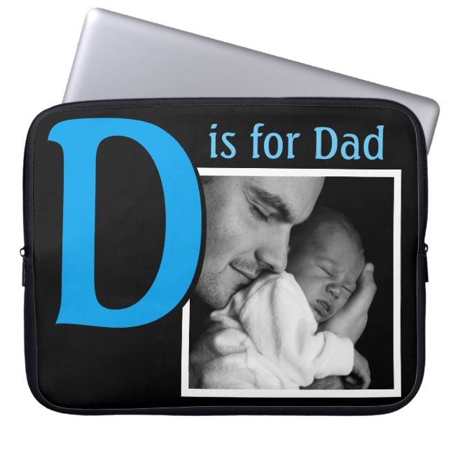 D is voor papa laptop sleeve (Voorkant)