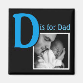 D is voor papa magneet (Voorkant)