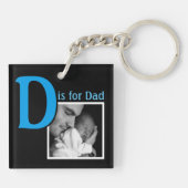 D is voor papa sleutelhanger (Achterkant)