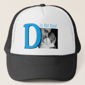 D is voor papa trucker pet (Voorkant)