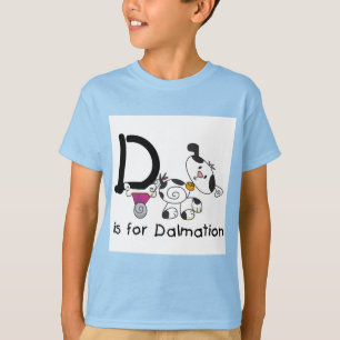 D is voor T-shirts Dalmation en Giften