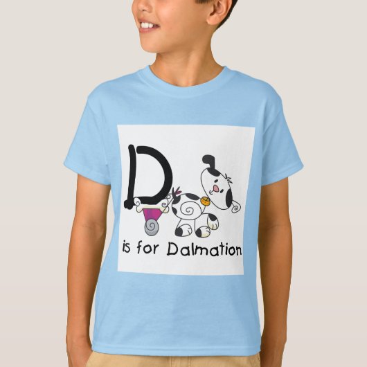 D is voor T-shirts Dalmation en Giften (Voorkant)