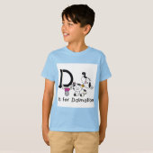 D is voor T-shirts Dalmation en Giften (Voorkant volledig)