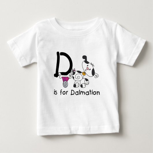 D is voor T-shirts Dalmation en Giften (Voorkant)