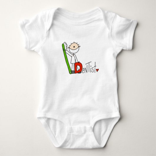 D is voor Tandarts Romper (Voorkant)