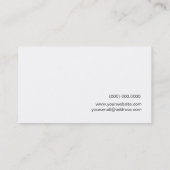 D.J. Metal Industrial Scratched Iron Black Visitekaartje (Achterkant)