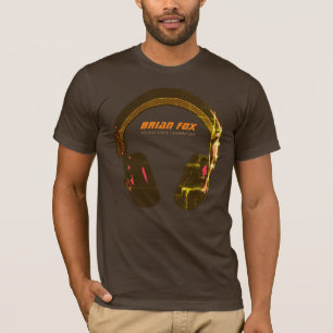 D.J. Muziek entertainment brown T-shirt