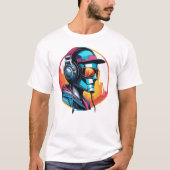 D.J robot T-shirt (Voorkant)