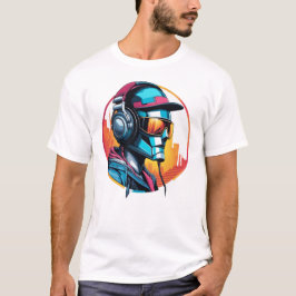 D.J robot T-shirt