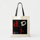 d.j. tote bag (Voorkant)