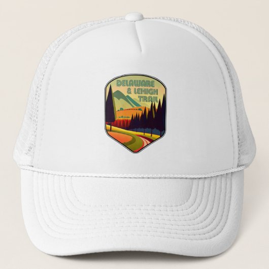 D&L Trail Pennsylvania Kleuren Trucker Pet (Voorkant)