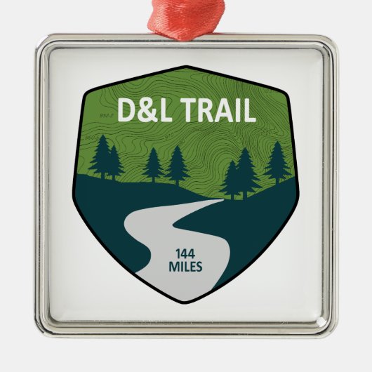 D&L Trail Pennsylvania Metalen Ornament (Voorkant)