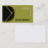 D Letter-alfabet Visitekaartje Groen (Voorkant / Achterkant)