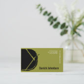 D Letter-alfabet Visitekaartje Groen (Staand voorkant)